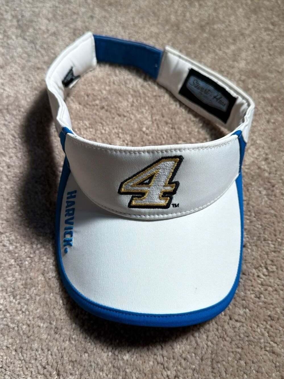 Kevin Harvick #4 Stewart-Haas Racing NASCAR White and Blue Sun Visor